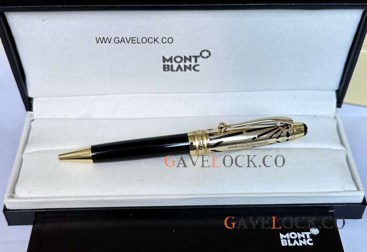 Best Copy Mont blanc 100 Yrs Meisterstuck Doue 145 Ballpoint Black-Gold